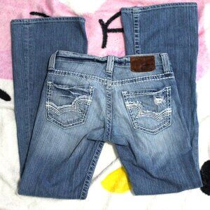 Low-Rise Big Star Flare Jeans